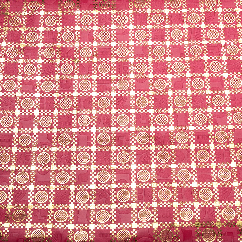 TMIE-06-5 Tesatura Bazin Auriu Reliefat Culori Vopsite